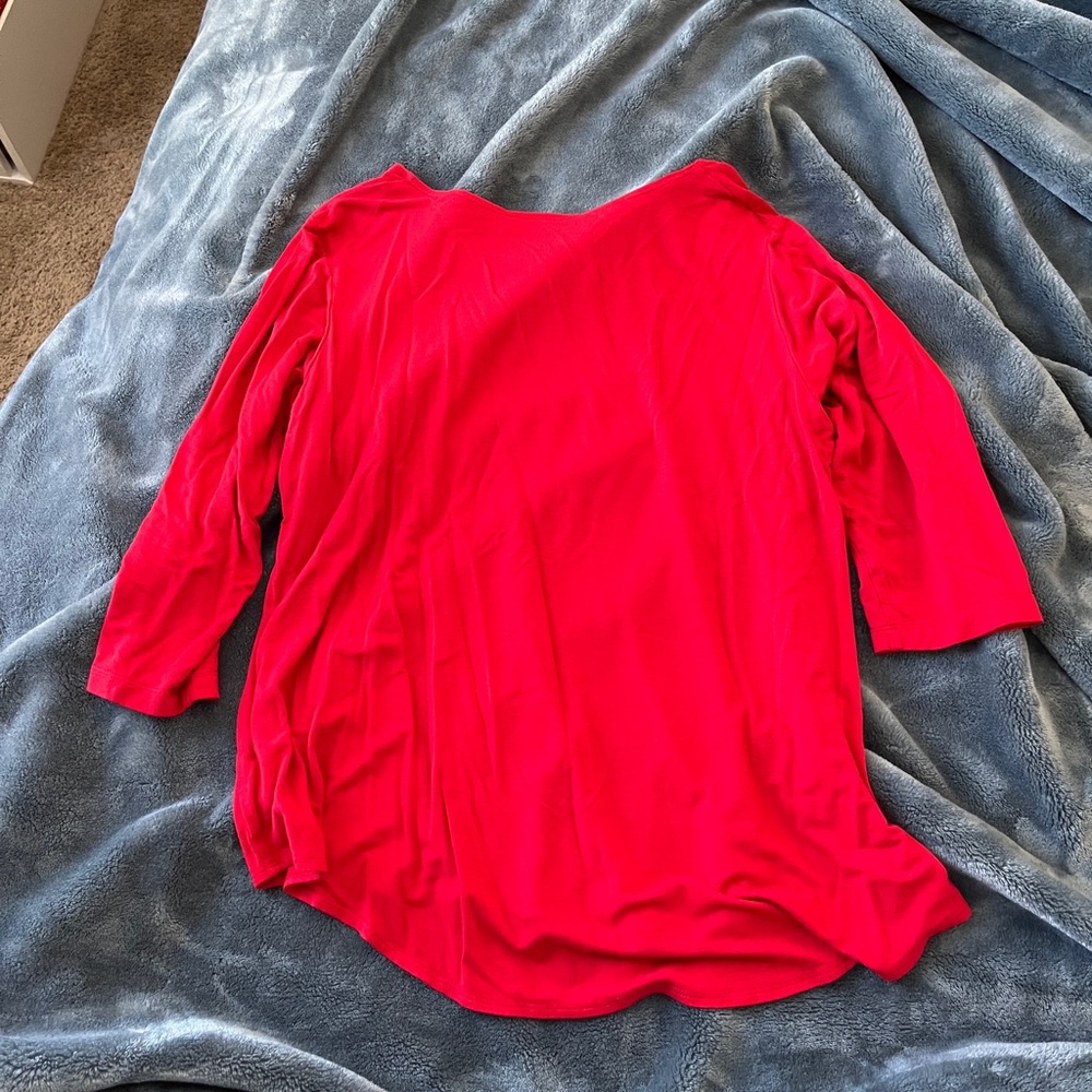 Just Perfect Collection Red Shirt - Picture 3 of 3